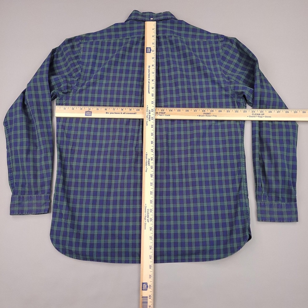 Ralph Lauren Shirt Mens Large Blackwatch Plaid‎ Button Down Long Sleeve Pocket - Picture 7 of 13